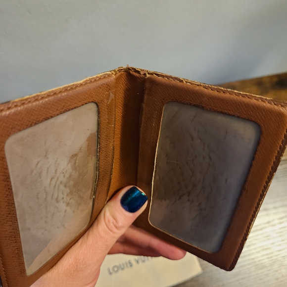 Louis Vuitton Vintage Dark Brown Monogram Card Holder Bifold - Picture 8 of 9